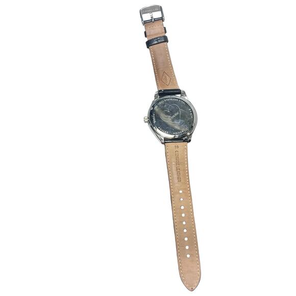 Fossil Stainless Steel Silver Watch Unisex BQ3186 40mm Date Window New Battery